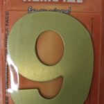 NUMERO 125MM ACM OURO ESCO. 9 - NUMERAL