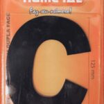 LETRA PRETO 125 MM C - NUMERAL