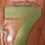 NUMERO 125MM ACM OURO ESCO. 7 - NUMERAL