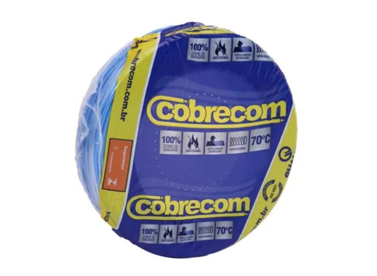CABO FLEXIVEL ROLO C/ 100M 10MM AZUL CLARO - COBRECOM