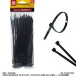 ABRAC NYLON PR 3.5MM X 200MM C/ 100 UN - SQ