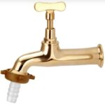 TORNEIRA METAL 1130 AMARELA JARDIM C/ BICO E ADAPTADOR 3/4