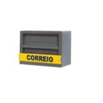 CAIXA CORREIO MEIO TIJOLO CINZA -