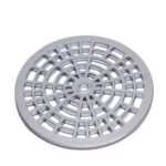 GRELHA REDONDA CROMADO 150MM - LUCONI