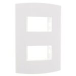 PEE ALFA PLACA 4X2 C/ 2 POSTO RETANG. DISTANC. BRANCO