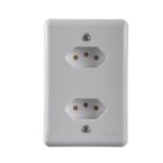 ILUMI - CJ 2 TOMADAS 2P+T 10A 250V~ SEPARADAS MONOBLOCO STYLUS