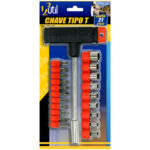 JG. CHAVE T C/ 21 PC PONTAS E SOQUETES - 123 UTIL
