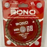 DISCO DIAMANTADO TURBO 4.1/2" VERMELHO - BONO