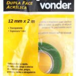 FITA DUPLA FACE ACRILICA 12MM X 2M VERDE - VONDER