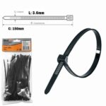 ABRAC NYLON PR 3.6MM X 150MM C/ 100 UN - BF