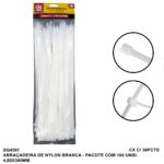 ABRAC NYLON BR 4.8MM X 300MM C/ 100 UN - SQ