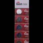 PILHA BATERIA BOTAO LITIO CR2016 (CARTELA C/ 5 PC) - KIAN