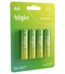 PILHA AA ALCALINA BLISTER C/ 4 PC - ELGIN