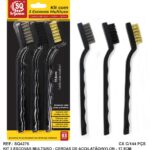 JG. KIT 3 ESCOVAS LIMPEZA MULTIUSO 17,5 CM - SQ