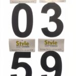 NUMERO RESIDENCIAL PRETO 1 - STYLE