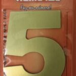 NUMERO 125MM ACM OURO ESCO. 5 - NUMERAL