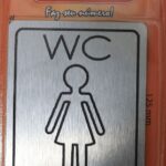 PLACA LUXO WC FEMININO - NUMERAL