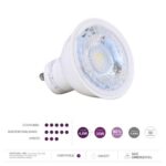 LAMPADA LED GU10 4,8W 3000K AMARELA - L.D