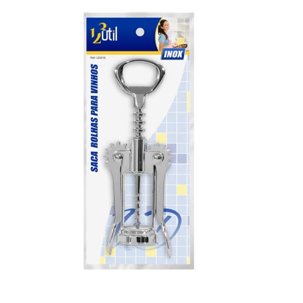 ABRIDOR SACA ROLHA P/ VINHO INOX -