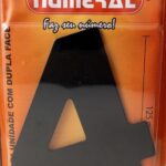 NUMERO 125MM ACM PRETO 4 - NUMERAL