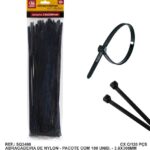 ABRAC NYLON PR 3.6MM X 300MM C/ 100 UN - SQ