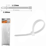 ABRAC NYLON BR 2.5MM X 200MM C/ 100 UN - BF