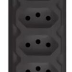 TOMADA EM BARRA 4 (QUADRUPLA) 2P+T 10A/20A PRETA - RF MAX