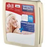 ARMARIO P/ BANHEIRO BEGE C/ ESPELHO - HERC