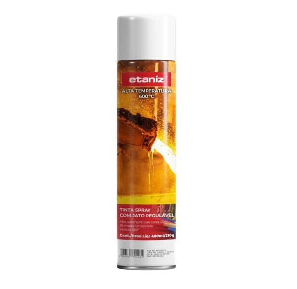 TINTA SPRAY ETANIZ ALTA TEMP 400ML. - BRANCO