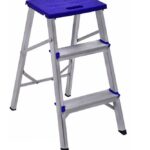 ESCADA BANQUETA ALUMINIO 3 DEGRAUS - REAL