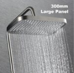 CHUVEIRO LUXO METAL CINZA GRATIFE - KIT COMPLETO