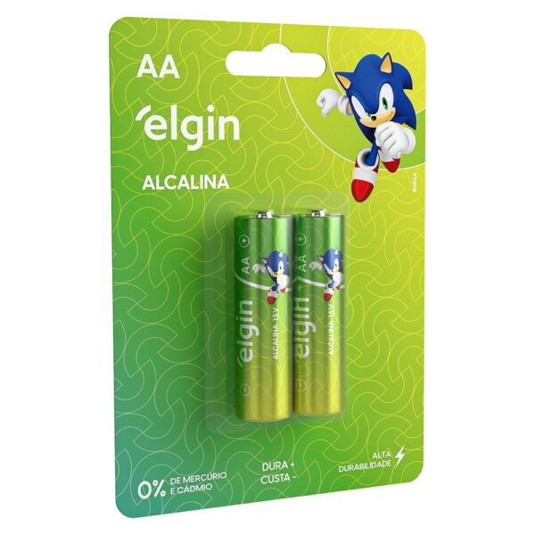 PILHA AA ALCALINA BLISTER C/ 2 PC - ELGIN