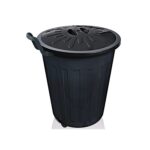LIXEIRA FECHADO C/ TAMPA E C/ RODAS PRETO 100L - ARQPLAST
