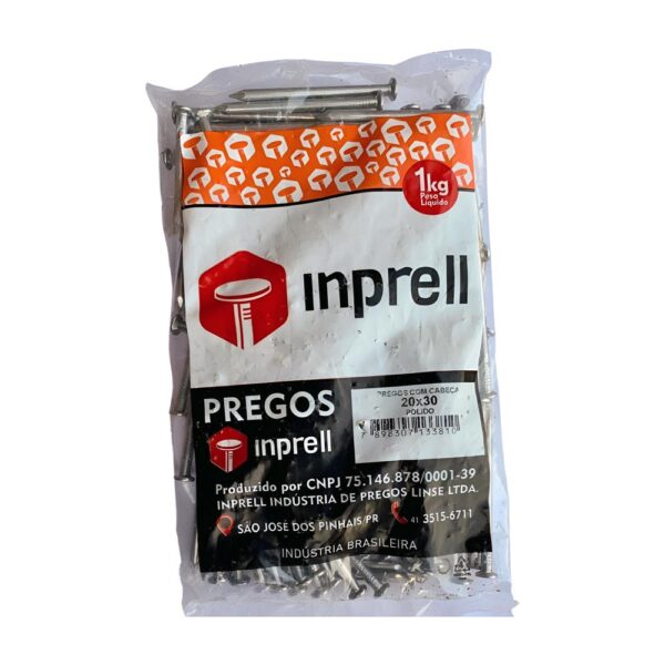 PREGO C/ CABEÇA 1KG 20X30 - INPRELL/AVANT