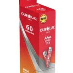 PILHA AAA ZINCO-CARVAO CX C/ 60 PC - OUROLUX