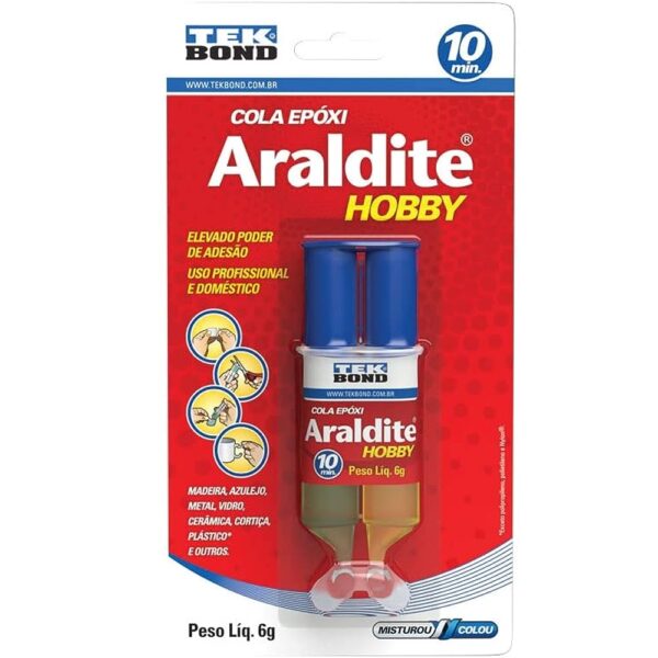 ADESIVO ARALDITE HOBBY SERINGA 6G - TEKBOND