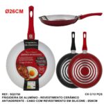 FRIGIDEIRA CERAMICA 26CM CABO SIL. - SQ