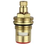 MECANISMO M22 PISTAO DOURADO 1/4 VOLTA ESQ. VERMELHO - ULTRA METAIS