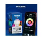 LAMPADA LED BULBO 9W SMART COLORS WIFI BLUETOOTH - PHILBRA