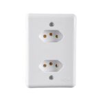 ILUMI - CJ 2 TOMADAS 2P+T 20A 250V~ SEPARADAS MONOBLOCO STYLUS