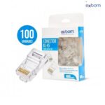 CONECTOR RJ45 CRISTAL C/100 UNIDADES - EXBOM