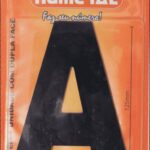 LETRA PRETO 125 MM A - NUMERAL