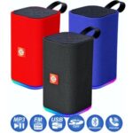 CAIXA DE SOM BLUETOOTH MULTIMIDIA FM/SD/AUX/USB LED RGB - EXBOM