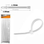 ABRAC NYLON BR 3.6MM X 370MM C/ 100 UN - BF