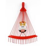 VASSOURA GRAMA ACO REGULAVEL 18 DENTES C/ CABO 1,20M - MAX