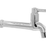 TORNEIRA ABS CROMADA PAREDE FIXA LONGA C/ AREJADOR C72 - ULTRA METAIS / VIT