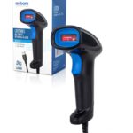 LEITOR DE CODIGO DE BARRAS LASER USB COM FIO LAYOUT PADRAO DE LEITURA FEBRABAN - EXBOM