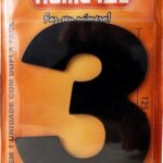 NUMERO 125MM ACM PRETO 3 - NUMERAL