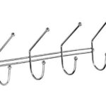 GANCHEIRA DE METAL P/ PAREDE C/ 4 GANCHOS 32 CM - GBX