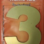 NUMERO 125MM ACM OURO ESCO. 3 - NUMERAL